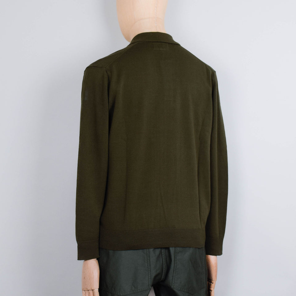 Beams Plus Knit Polo 12G - Olive