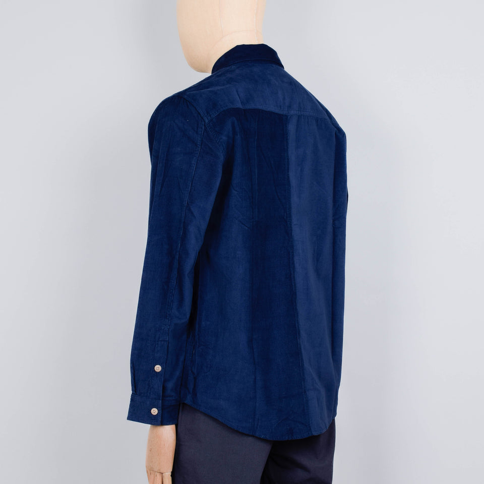 Folk Direction Babycord Shirt - Washed Ink