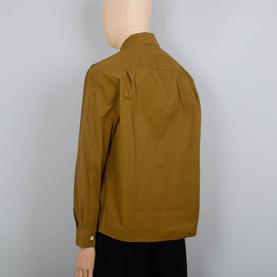 MHL Overall Shirt Washed Cotton Poplin - Ochre