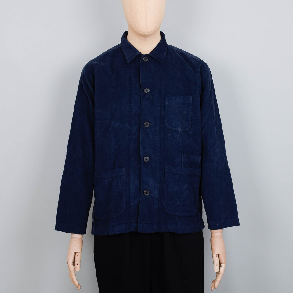 Universal Works Bakers Overshirt Fine Cord - Navy