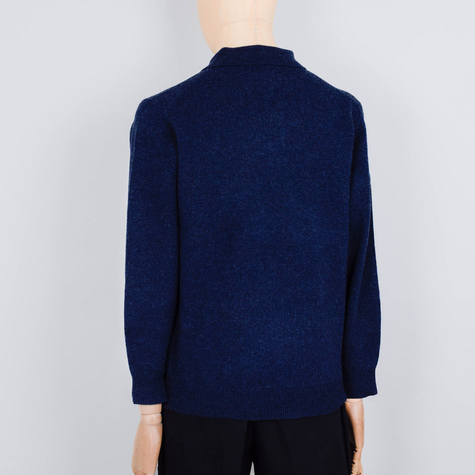 Beams Plus Knit Polo 9G - Navy