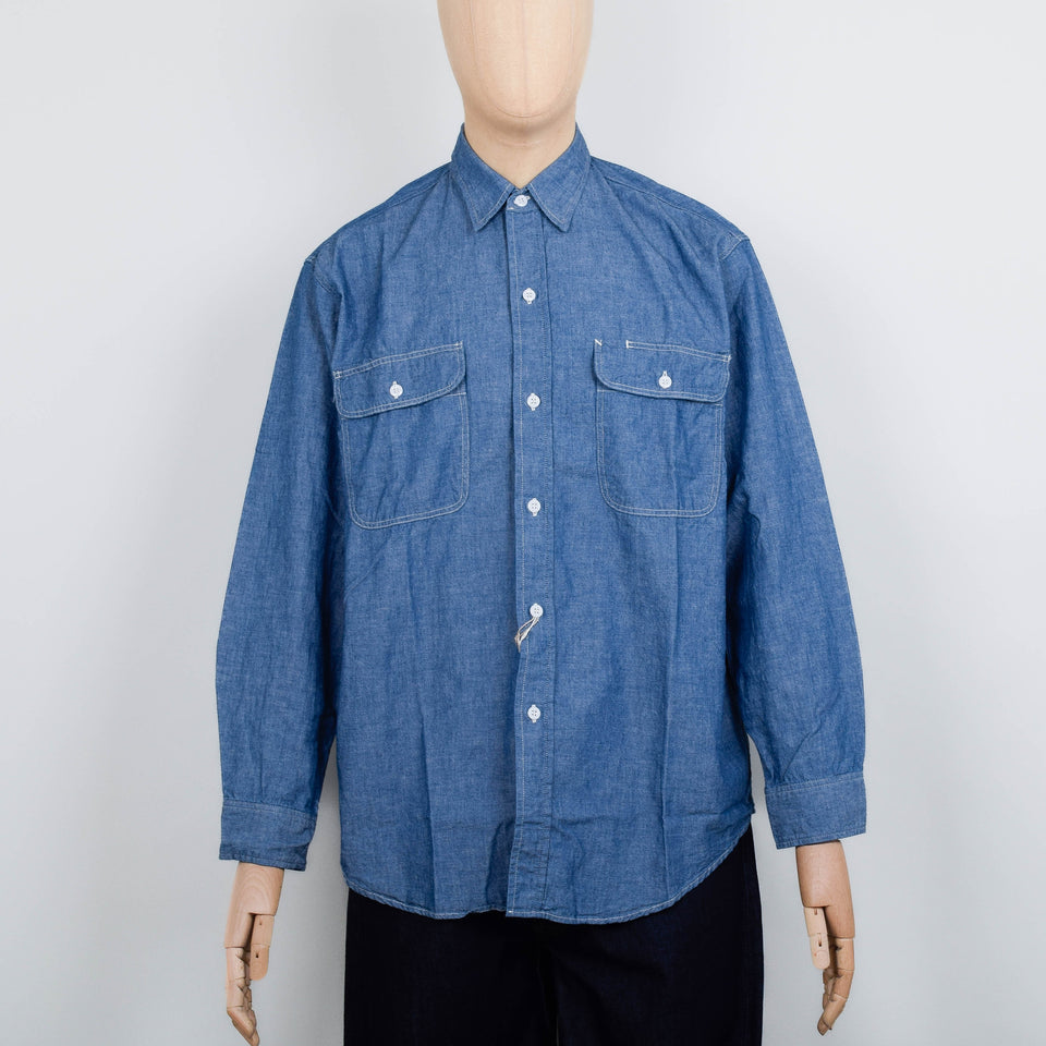 Orslow Chambray Work Shirt - Chambray