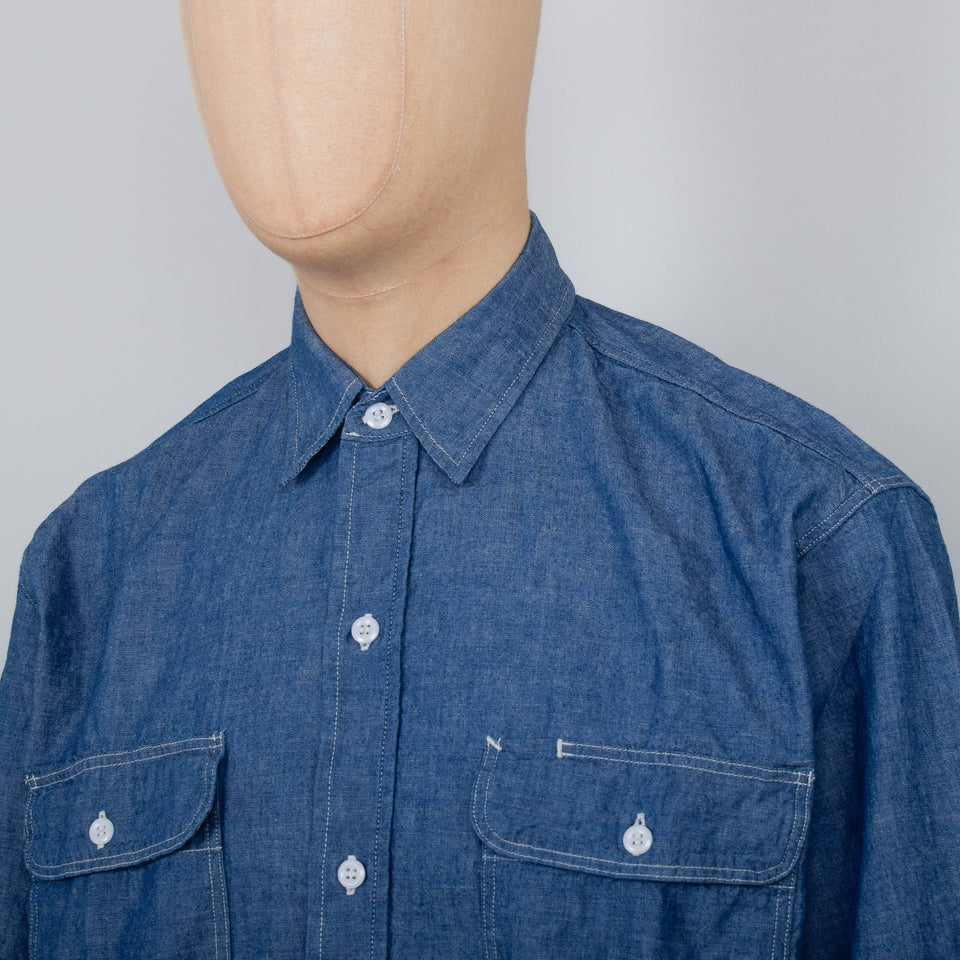 Orslow Chambray Work Shirt - Chambray