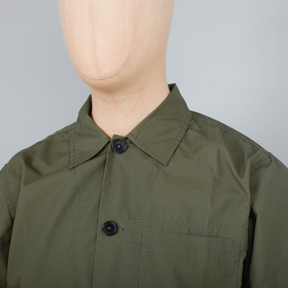 Universal Works Recycled Poly Tech Overshirt - Olive