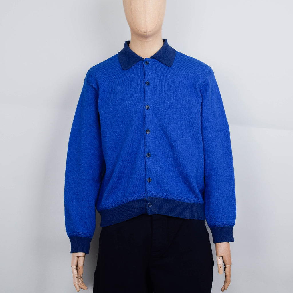 YMC Rat Pack Cardigan - Blue / Navy – Liquor Store