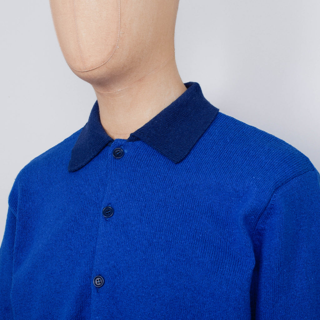 24時間以内発送【美品】YMC Rat Pack Knit Cardigan Rat Pack Cardigan Blue | YMC | You Must Create