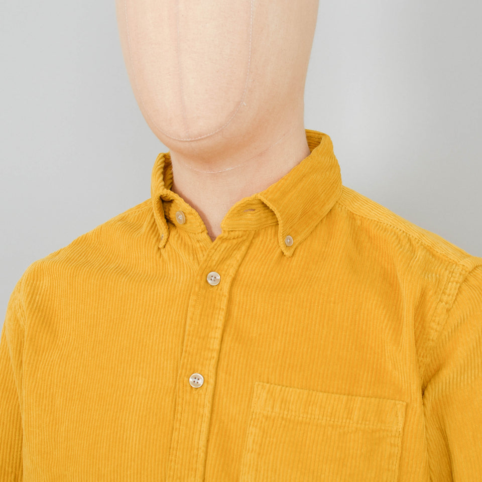 Portuguese Flannel Lobo Cord Shirt - Mustard