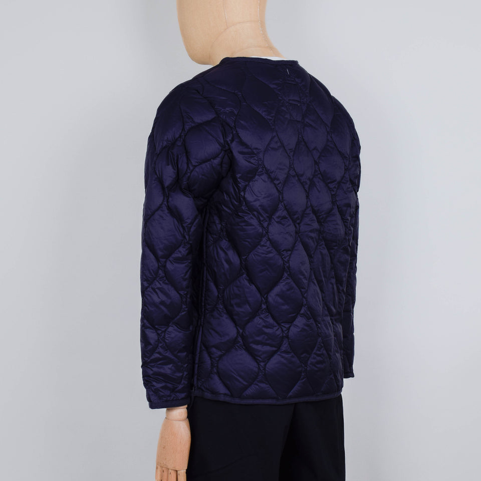 Taion 101 Military Zip V-Neck Down Jacket - D.Navy
