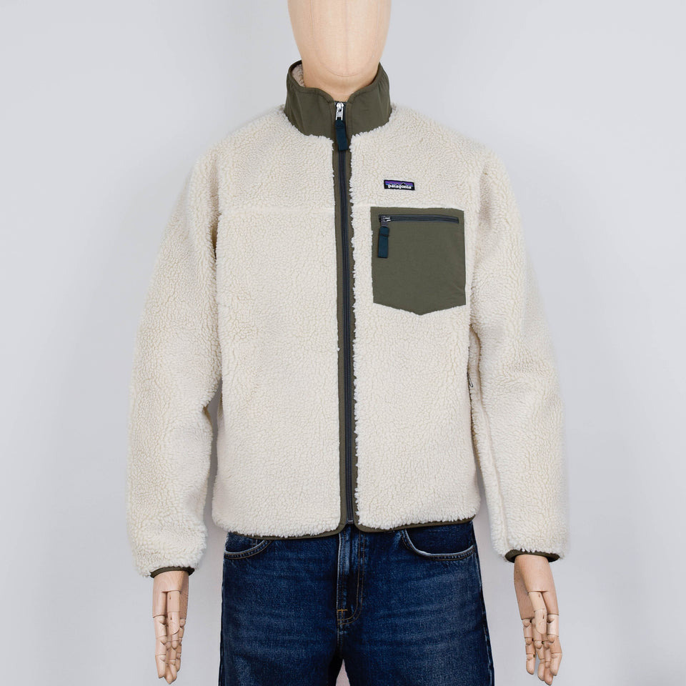 Patagonia M's Classic Retro-X Jacket - Dark Natural w/Basin Green