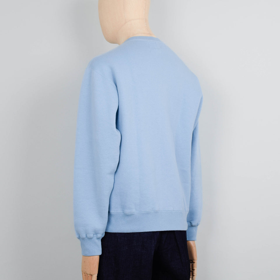 Beams Plus Sweat Crew Raised Back - Sax