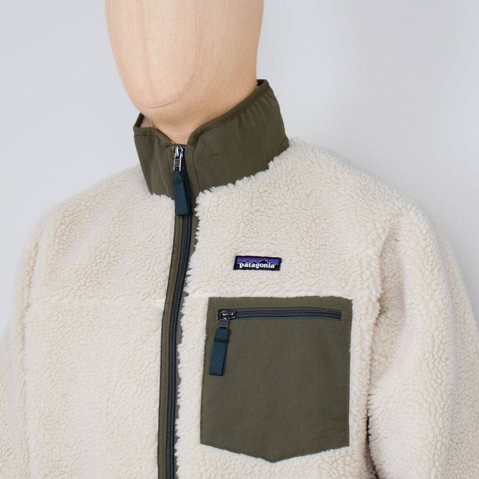 Patagonia M's Classic Retro-X Jacket - Dark Natural w/Basin Green