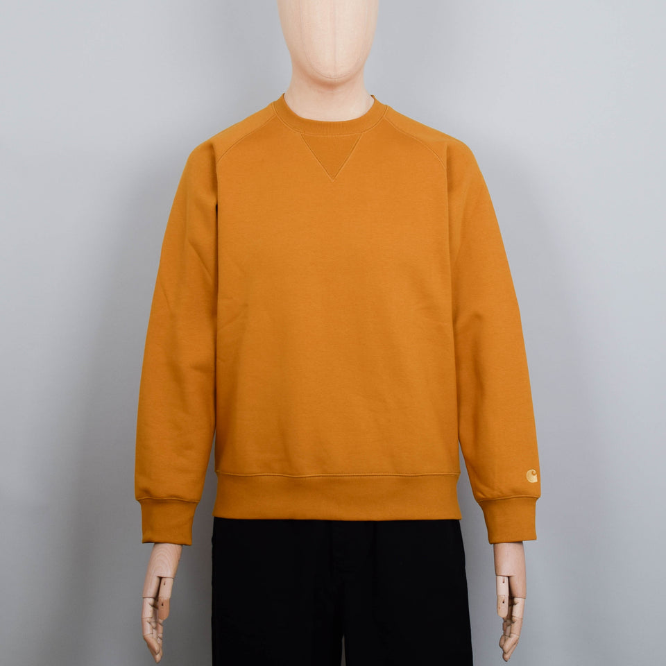 Carhartt WIP Chase Sweat - Buckthorn/Gold