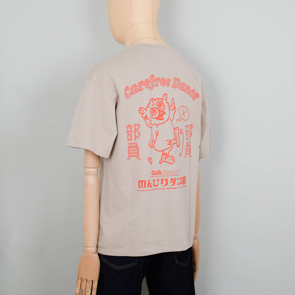 Edwin Carefree Dance Club T-Shirt - White Pepper