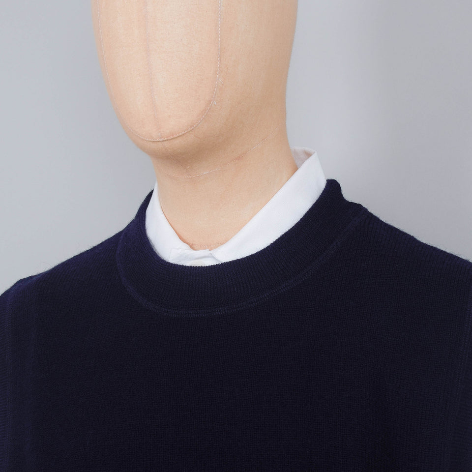 MHL Crew Neck Slipover Utility Wool - Dark Navy