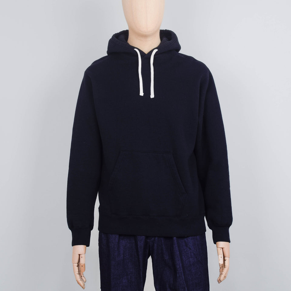 Beams Plus Sweat Pullover Hoodie Raised Back - Black