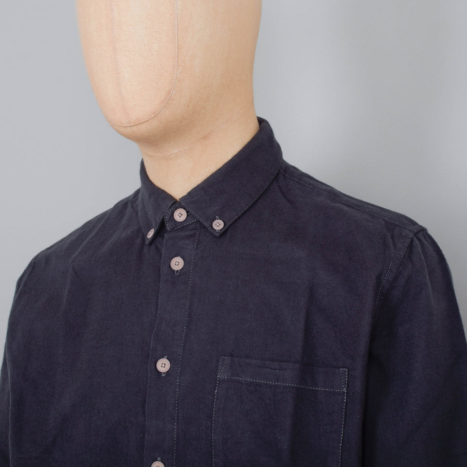 Folk Relaxed Fit Shirt - Slate Flannel