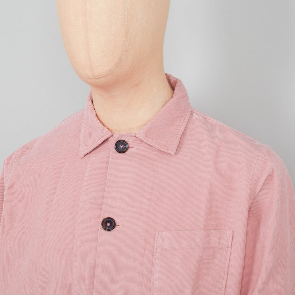 Universal Works Bakers Overshirt Fine Cord - Pink