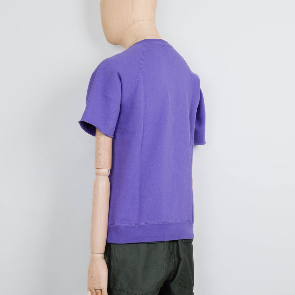Beams Plus Sweat Short Sleeve Cut-Off - Purple