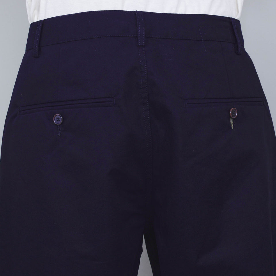 Universal Works Brushed Polytech Military Chino - Navy
