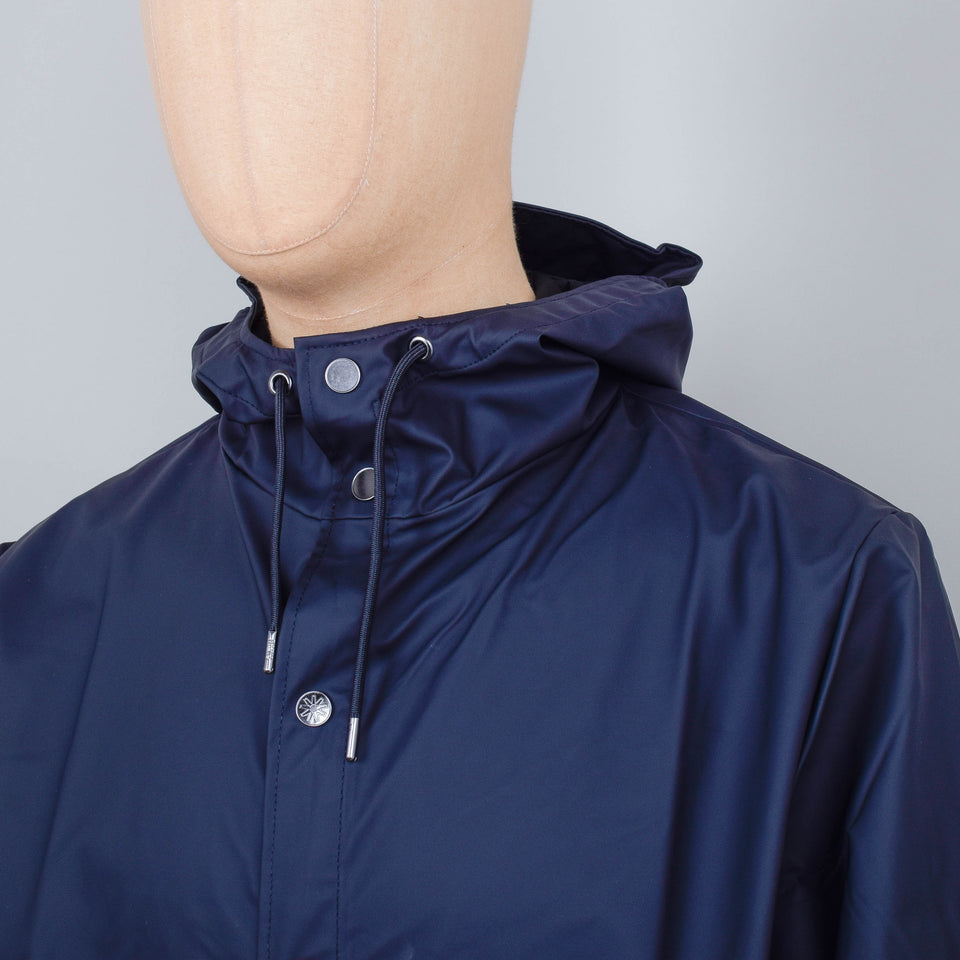 Rains Long Jacket - Navy