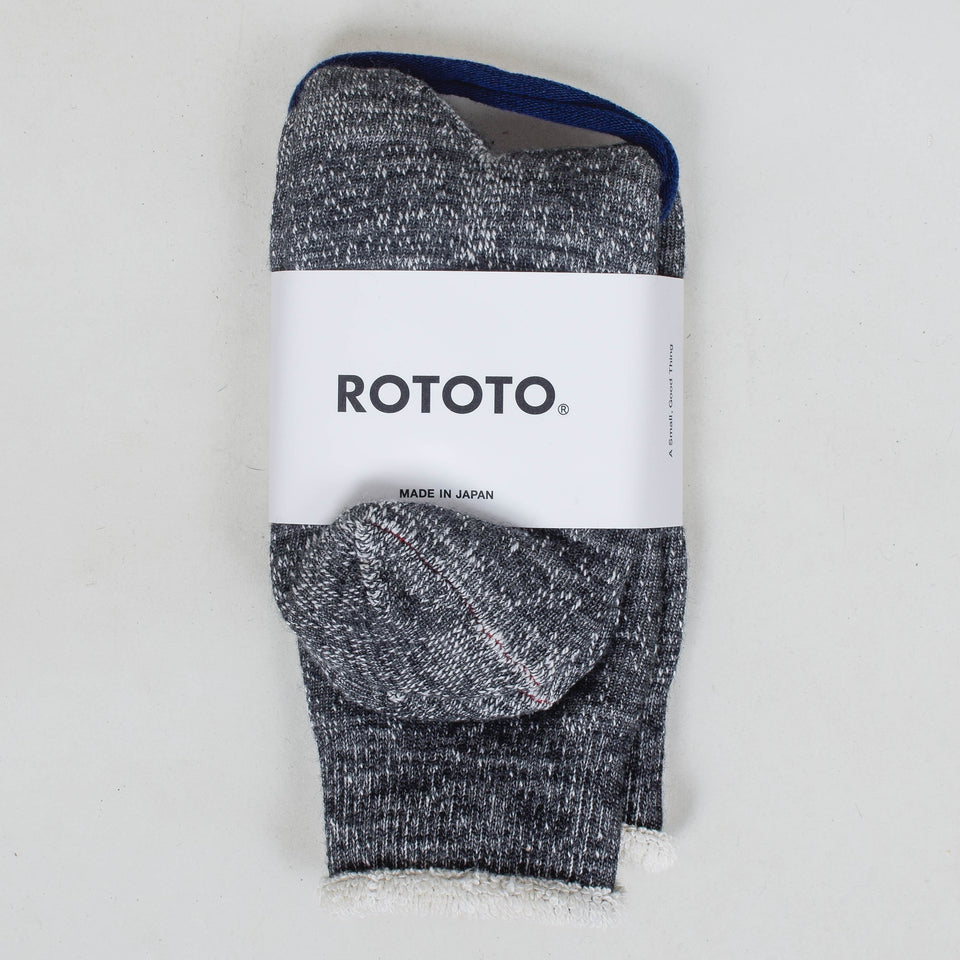 RoToTo Double Faced Socks - Charcoal