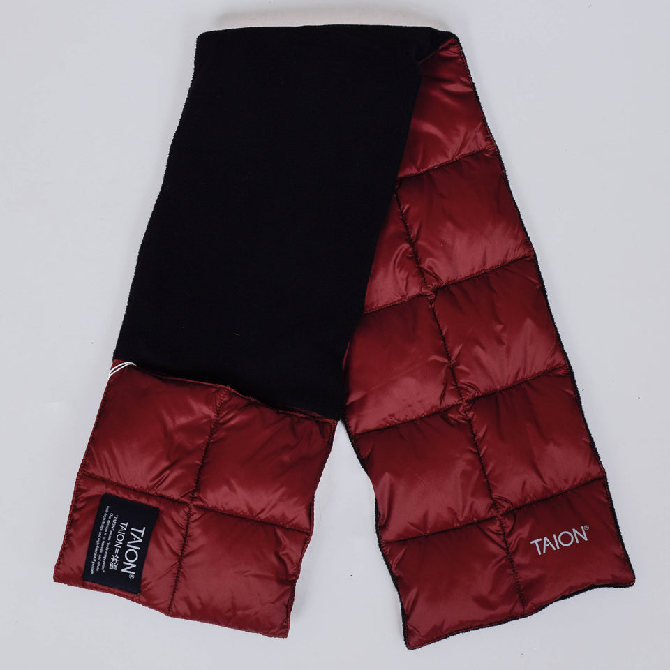 Taion Down Scarf - Red Brown