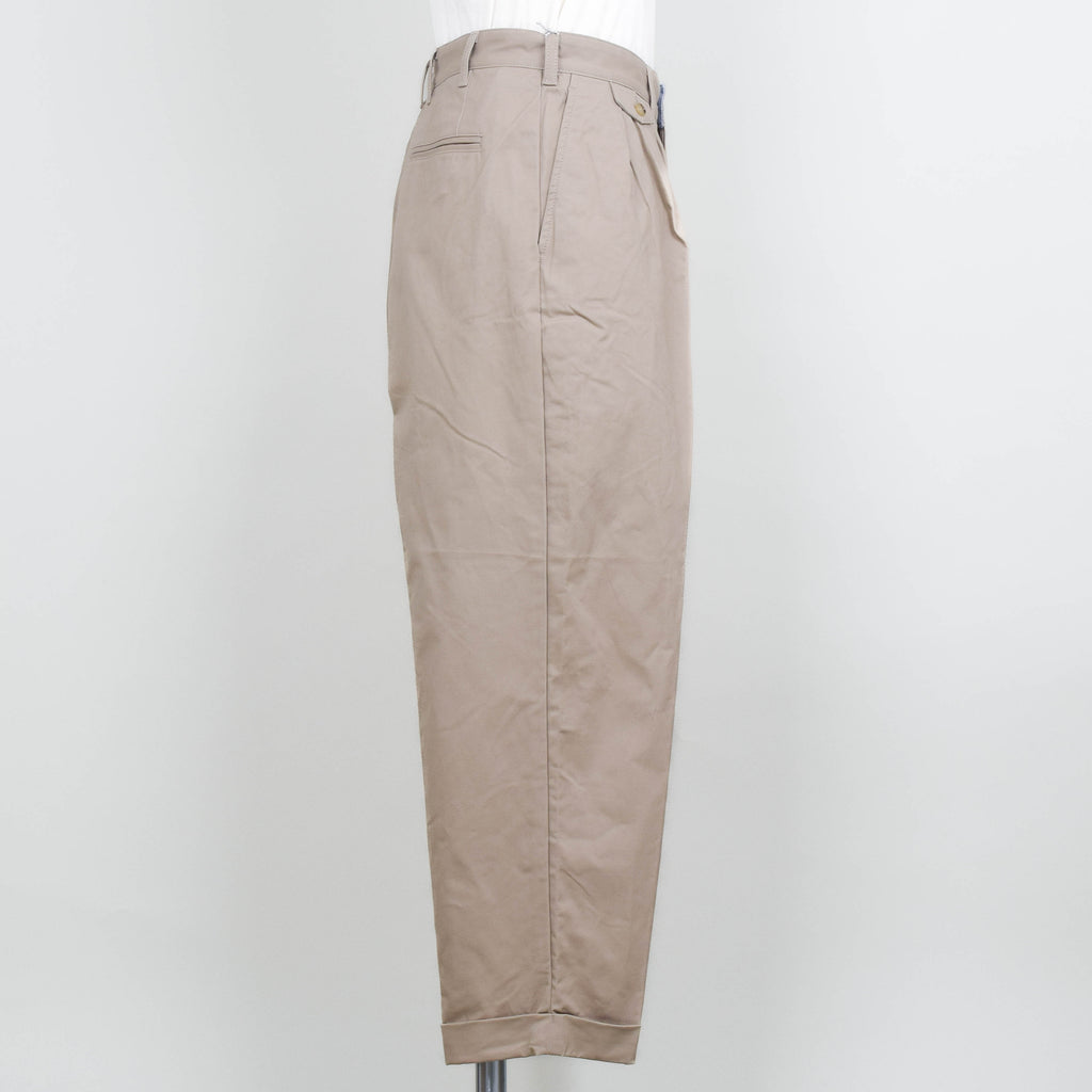 未使用BEAMS PLUS 2 Pleats Trousers Twill Beams plus 2 pleats twill Olive - GRADUATE STORE | EN