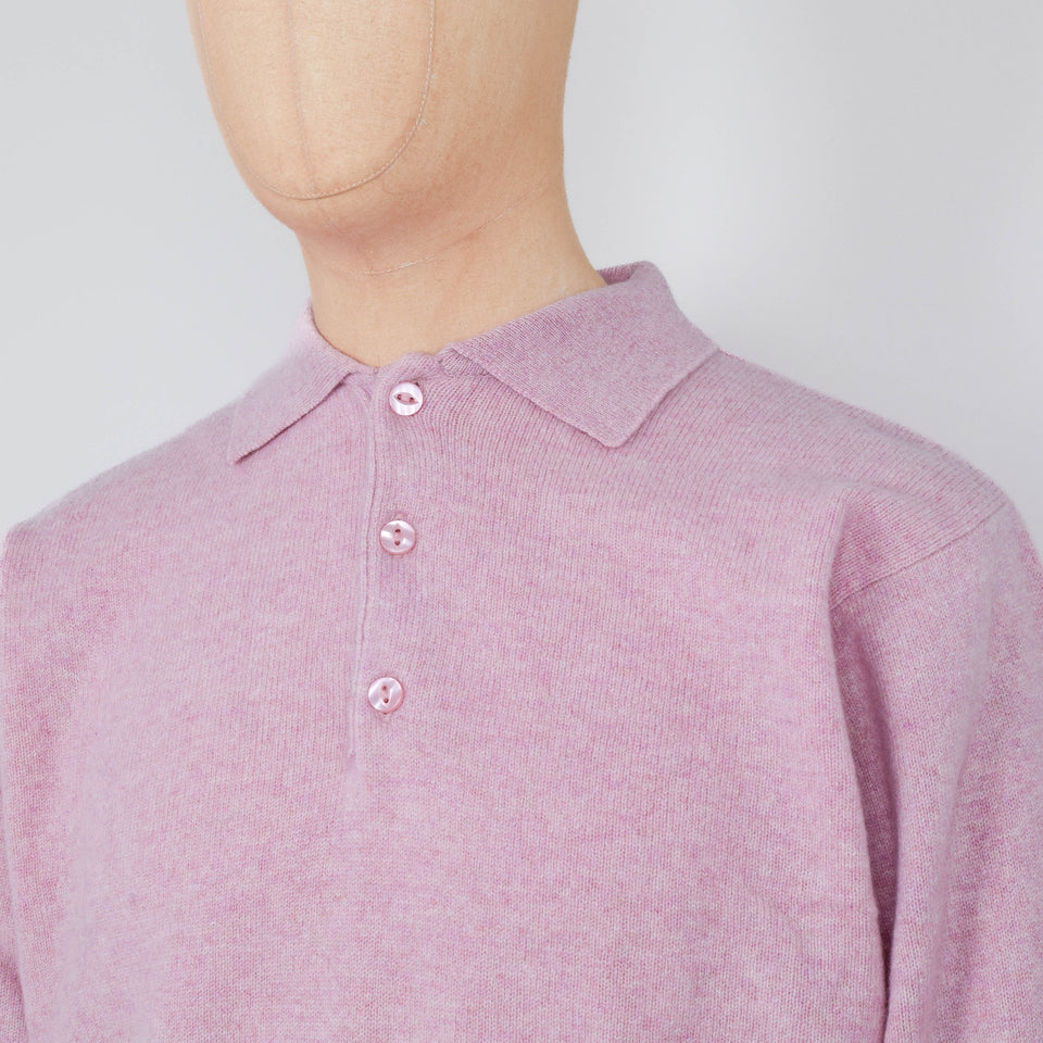 Pittari Polo Merino - Pink Haze
