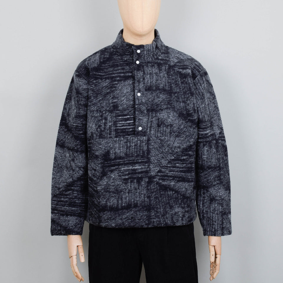 Folk Boxy Funnel Fleece - Slate