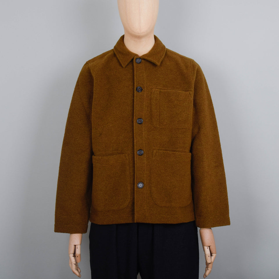 Universal Works Wool Fleece Field Jacket - Mustard
