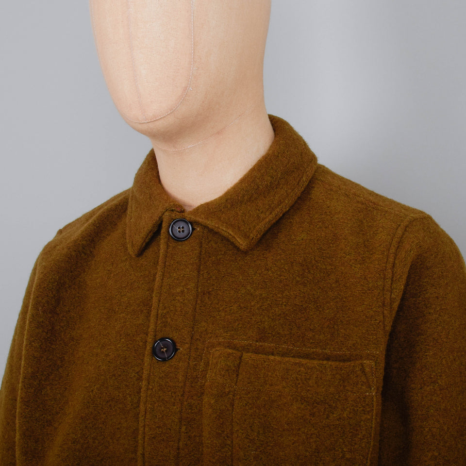 Universal Works Wool Fleece Field Jacket - Mustard