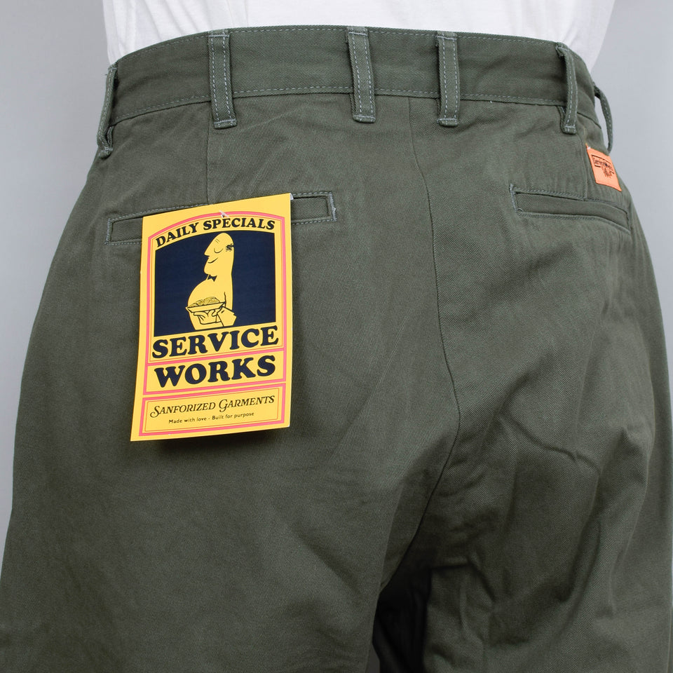 Service Works Drill Part Timer Pant - Olive