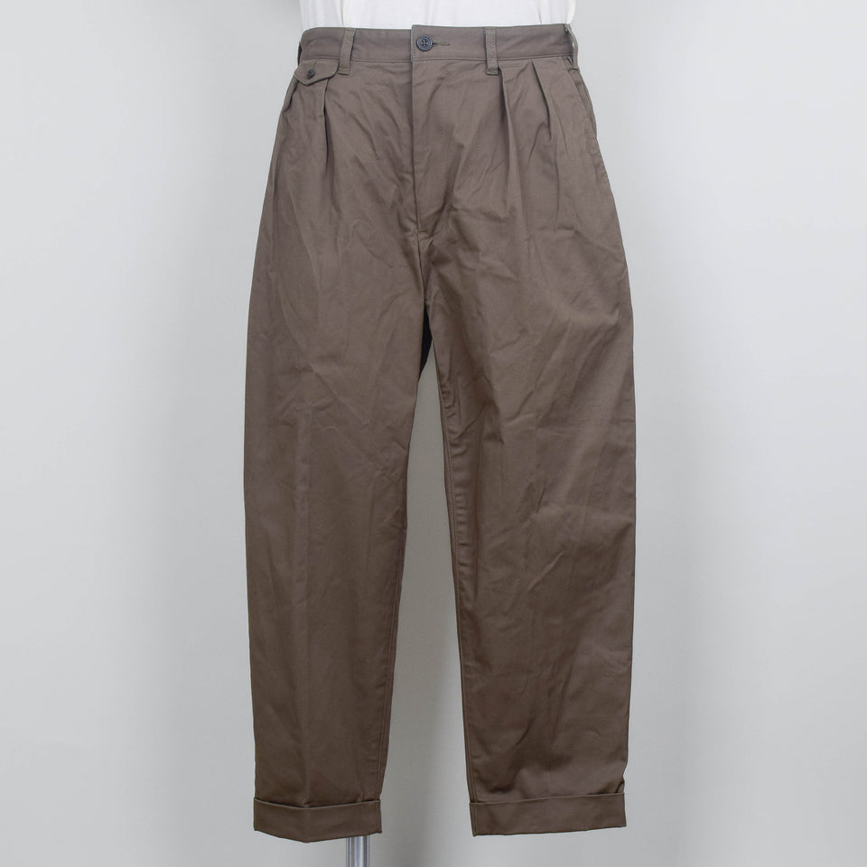 Beams Plus 2 Pleats Twill - Olive