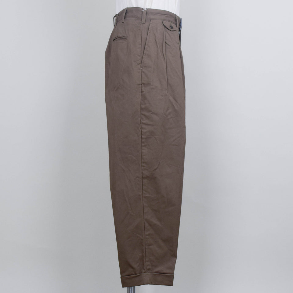 Beams Plus 2 Pleats Twill - Olive