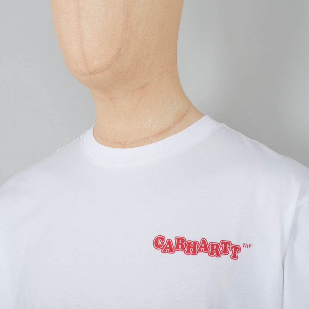 Carhartt WIP S/S Fast Food T-Shirt - White / Red – Liquor Store