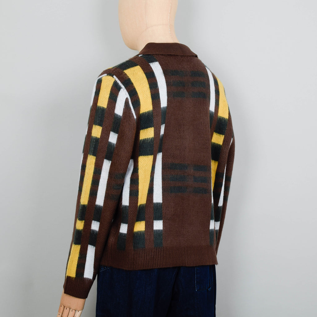 YMC Rat Pack Cardigan - Brown – Liquor Store