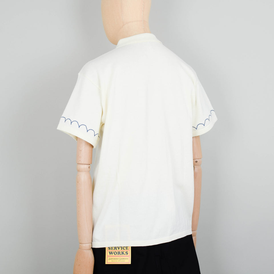 Service Works Knitted Vase Shirt S/S - Off White