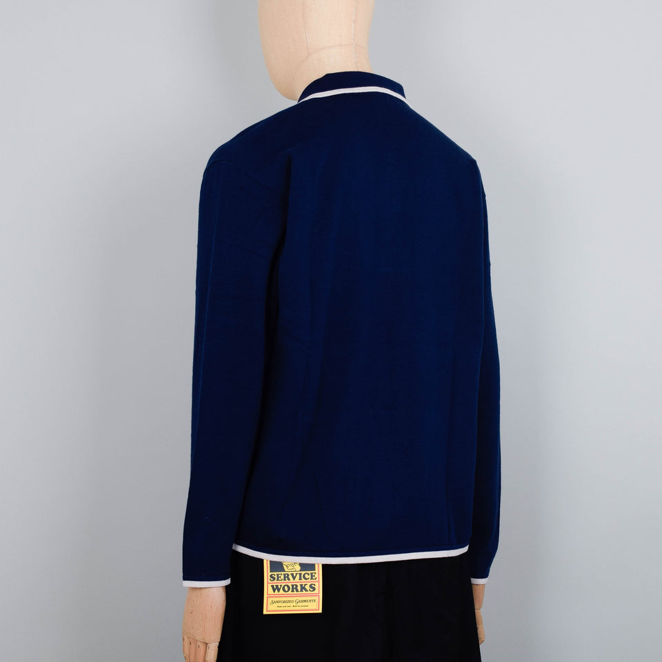 Service Works Knitted Script Shirt L/S - Navy