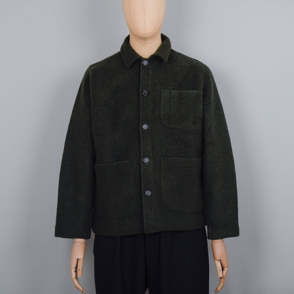 Universal Works Wool Fleece Field Jacket - Olive