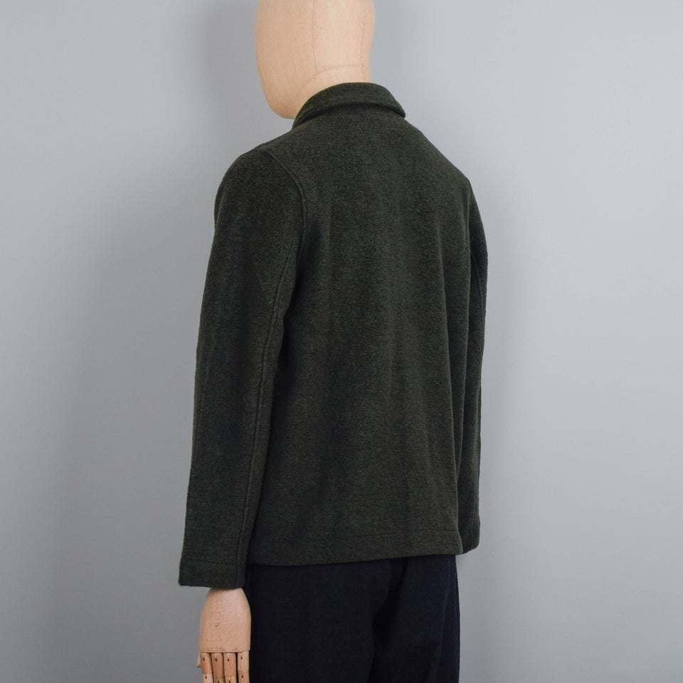 Universal Works Wool Fleece Field Jacket - Olive
