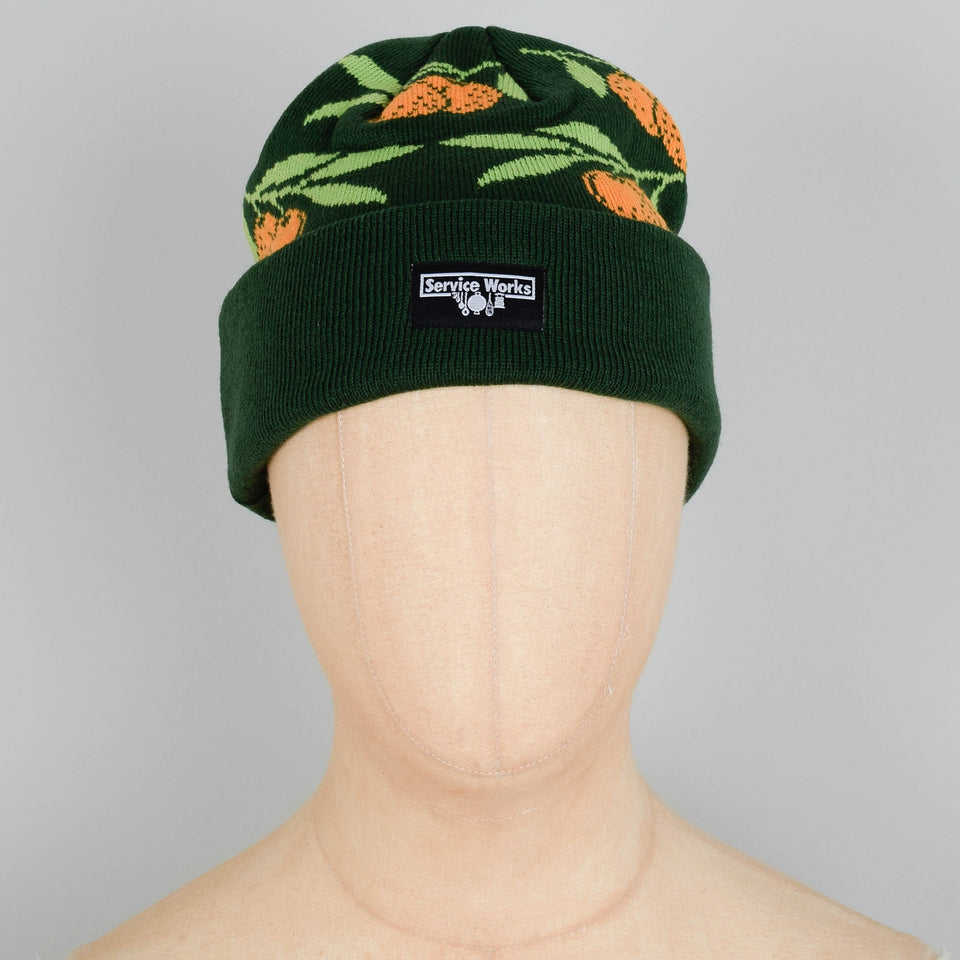 Service Works Clementine Jacquard Beanie - Forest