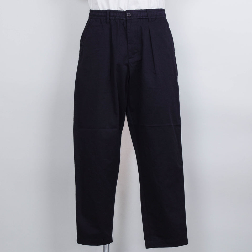 Universal Works Pleated Track Pant Twill - Black