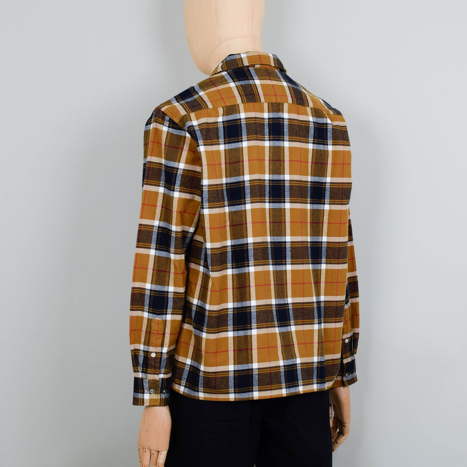 Norse Projects Carsten Flannel Check - Cumin Yellow