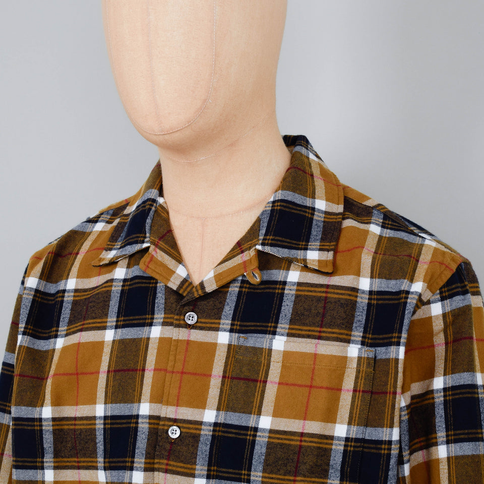 Norse Projects Carsten Flannel Check - Cumin Yellow