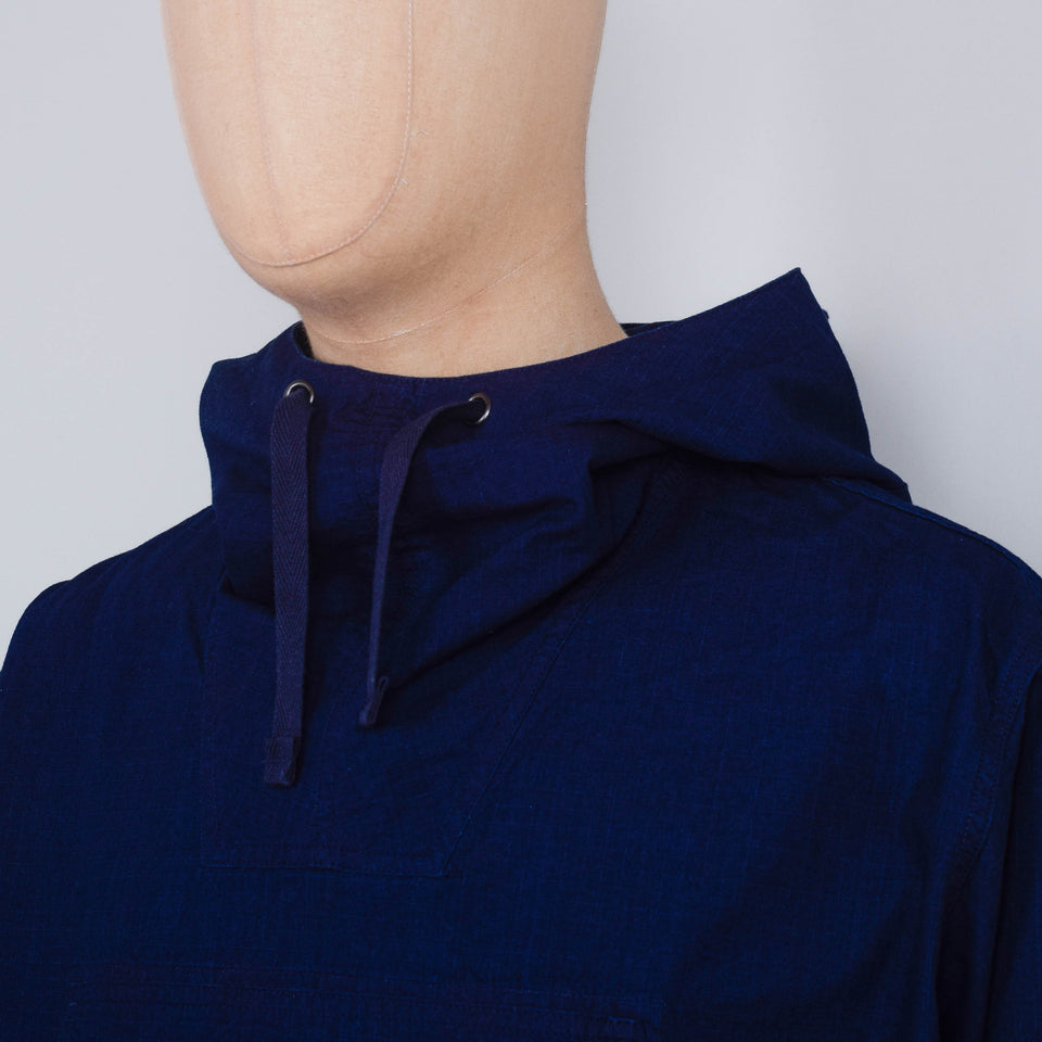 Beams Plus MIL Smock Indigo Rip Stop - Indigo