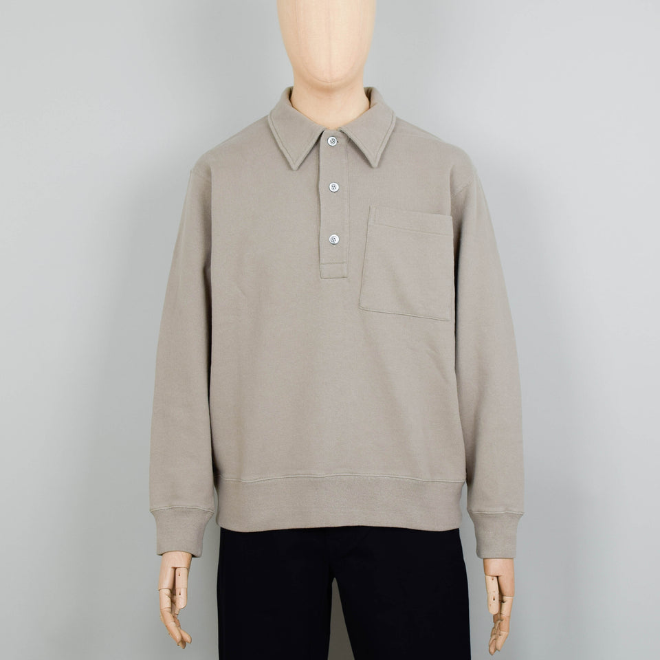 Norse Projects Fraser Relaxed Loopback Tab Series L/S Polo- Sand