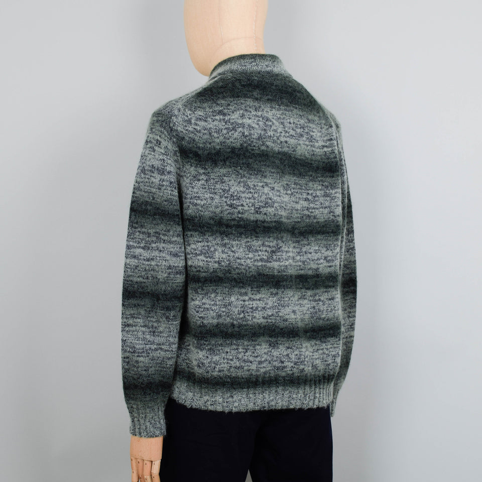 Norse Projects Erik Space Dye Alpaca Mohair Cardigan - Army Green