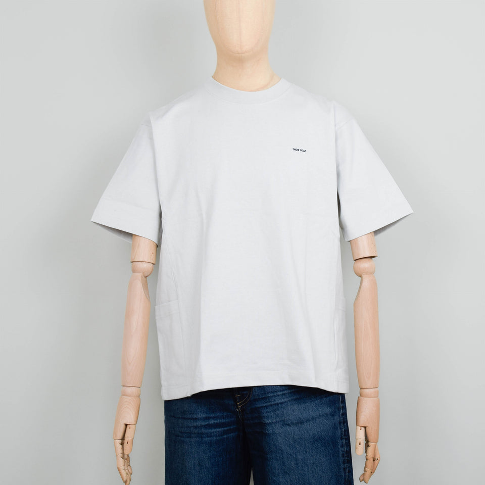 Snow Peak Border T-Shirt Heavy Cotton - White