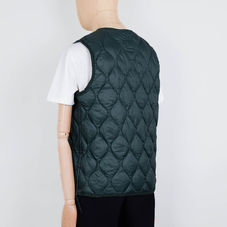 Taion Military V Neck Down Vest 001 -  Green