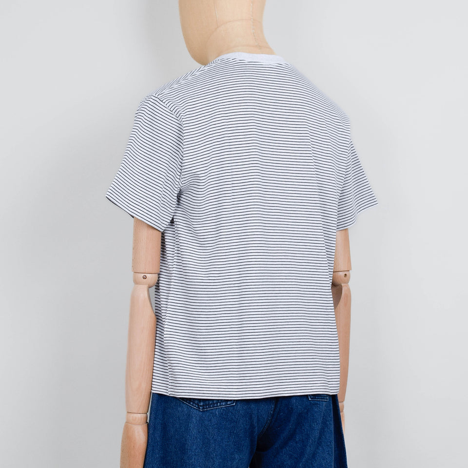 Danton Pocket T-Shirt - Heather White/Charcoal